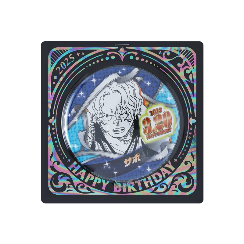 『ＯＮＥ　ＰＩＥＣＥ』バースデイ缶バッジ　サボ　ＢＥ１