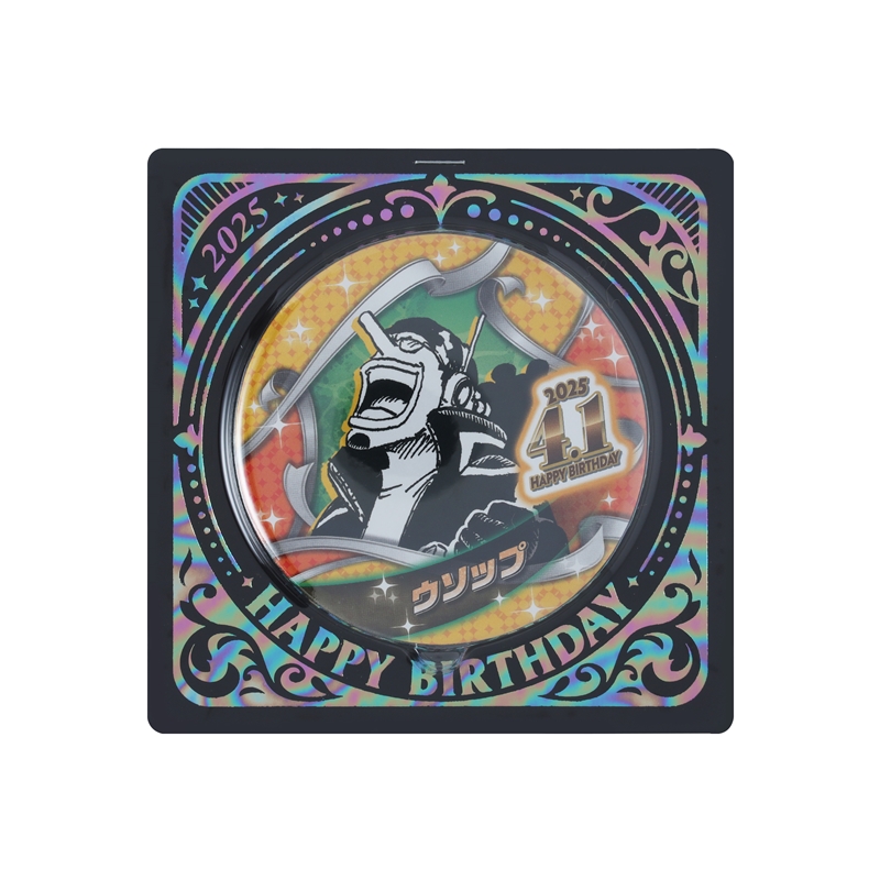 『ＯＮＥ　ＰＩＥＣＥ』バースデイ缶バッジ　ウソップ　ＢＥ２