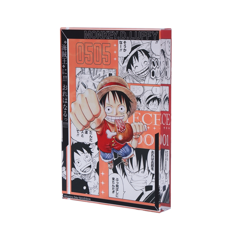『ＯＮＥ　ＰＩＥＣＥ』アクリルブロック　“ＨＥＲＯＥＳ”　モンキー・Ｄ・ルフィ　ＢＥ２
