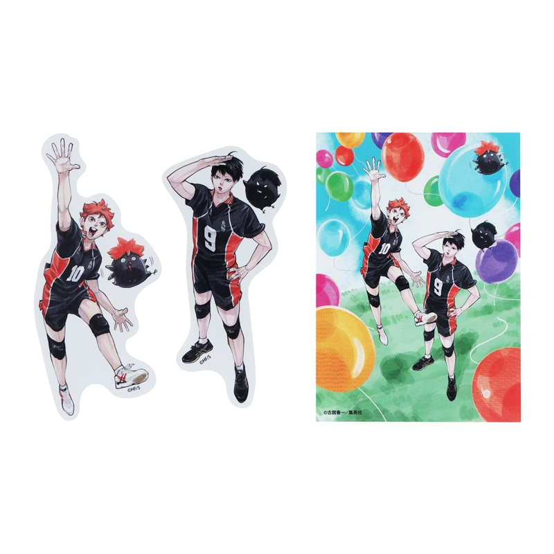 『ハイキュー！！』ダイカットステッカー　３枚セット　キービジュアル　＜ハイキュー！！　ＦＡＮ　ＰＡＲＫ＞　ＢＥ２