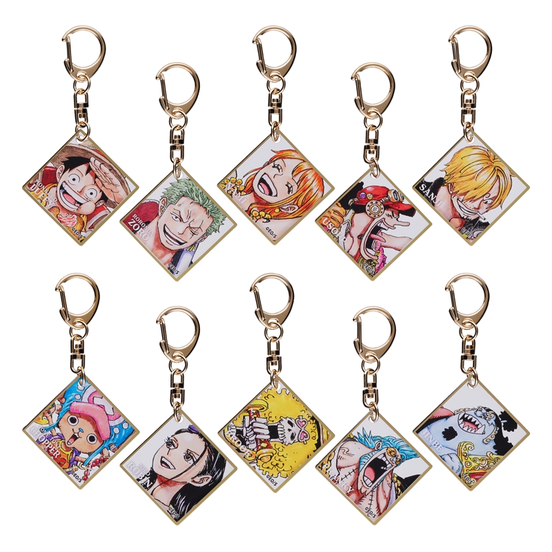 『ＯＮＥ　ＰＩＥＣＥ』色紙風アクリルキーホルダー　全種セット　（全１０種入り）　ＢＥ３－ＯＰＤ