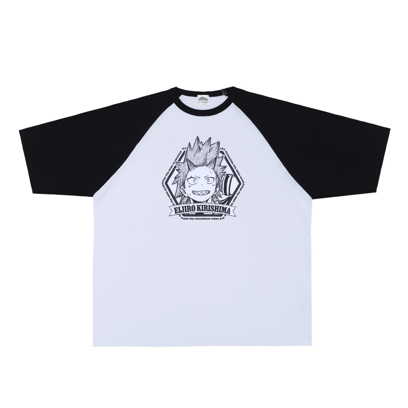 『僕のヒーローアカデミア』ラグランＴシャツ　“ＨＥＲＯＥＳ”　切島鋭児郎　ＢＥ４