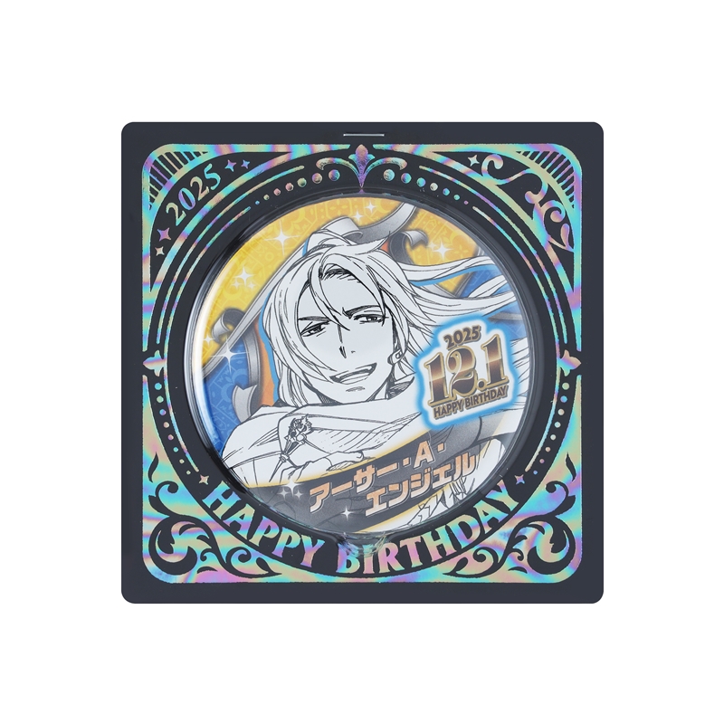 『青の祓魔師』バースデイ缶バッジ　アーサー・Ａ・エンジェル　ＢＥ４