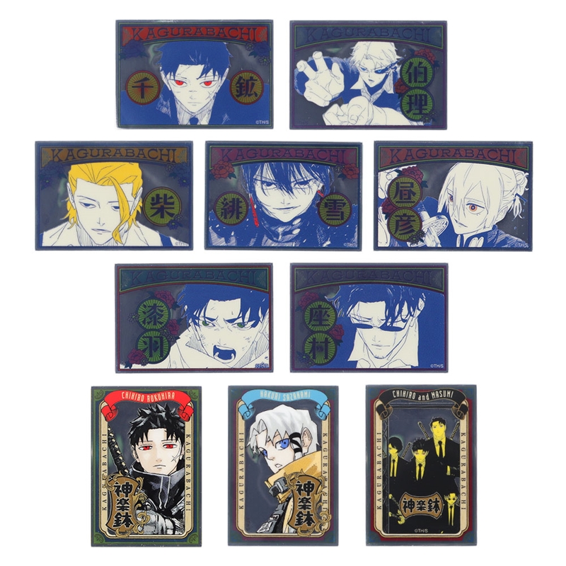 『カグラバチ』パブミラー風アクリルステッカーコレクション　第１弾　（全１０種／ランダム１種入り）　ＢＥ４－ＪＳ