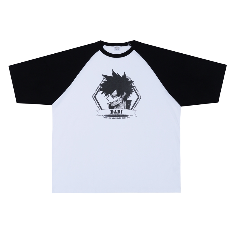 『僕のヒーローアカデミア』ラグランＴシャツ　“ＶＩＬＬＡＩＮＳ”　荼毘　ＢＦ１