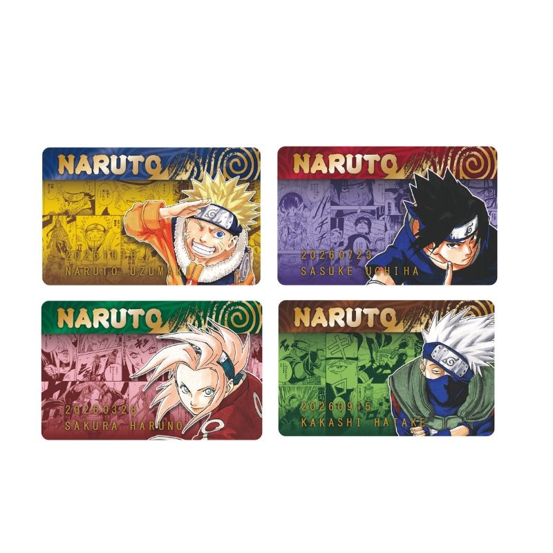 『ＮＡＲＵＴＯ－ナルト－』バースデイコレクションカード２０２６　４枚セット（うずまきナルト／うちはサスケ／春野サクラ／はたけカカシ）　ＢＦ１
