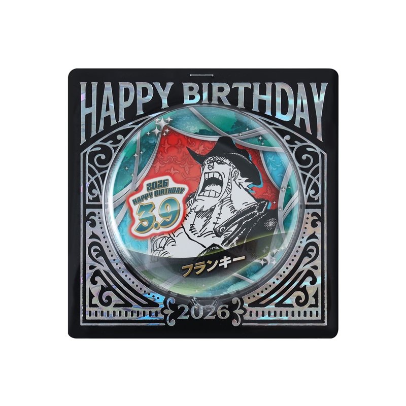 『ＯＮＥ　ＰＩＥＣＥ』バースデイ缶バッジ　フランキー　ＢＦ１