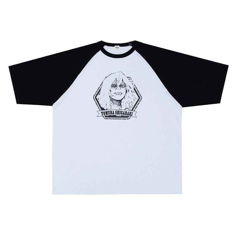 『僕のヒーローアカデミア』ラグランＴシャツ　“ＶＩＬＬＡＩＮＳ”　死柄木弔　ＢＦ２