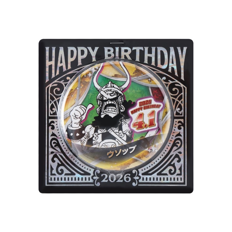 『ＯＮＥ　ＰＩＥＣＥ』バースデイ缶バッジ　ウソップ　ＢＦ２