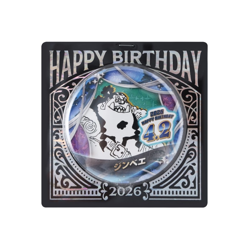 『ＯＮＥ　ＰＩＥＣＥ』バースデイ缶バッジ　ジンベエ　ＢＦ２