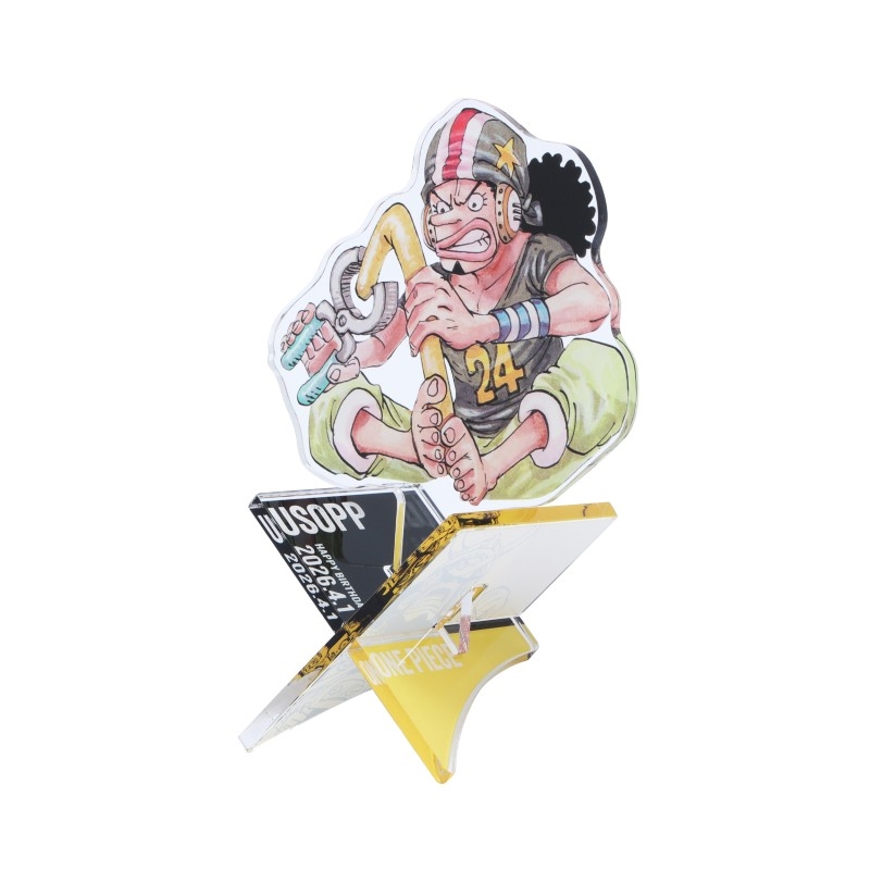 『ＯＮＥ　ＰＩＥＣＥ』バースデイアクリル“Ｘ”フィギュア－ｗｉｔｈ－　ウソップ　ＢＦ２