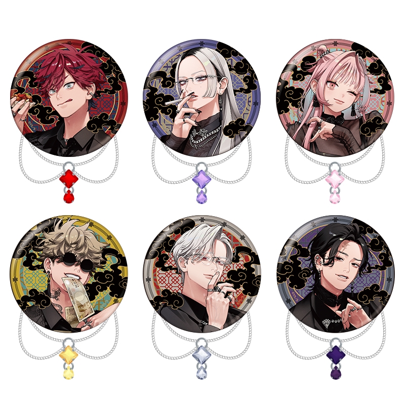 『極楽街』トレーディングチェーン付き缶バッジ【近すぎて美しい極近店ｖｅｒ】