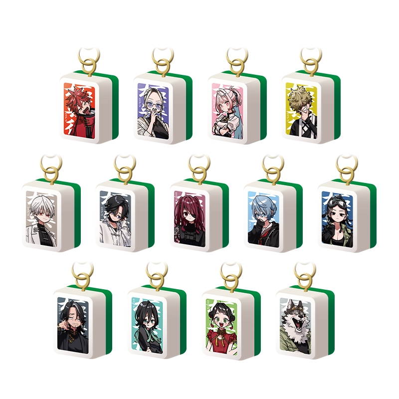 『極楽街』トレーディング麻雀牌風キーホルダー【近すぎて美しい極近店ｖｅｒ】