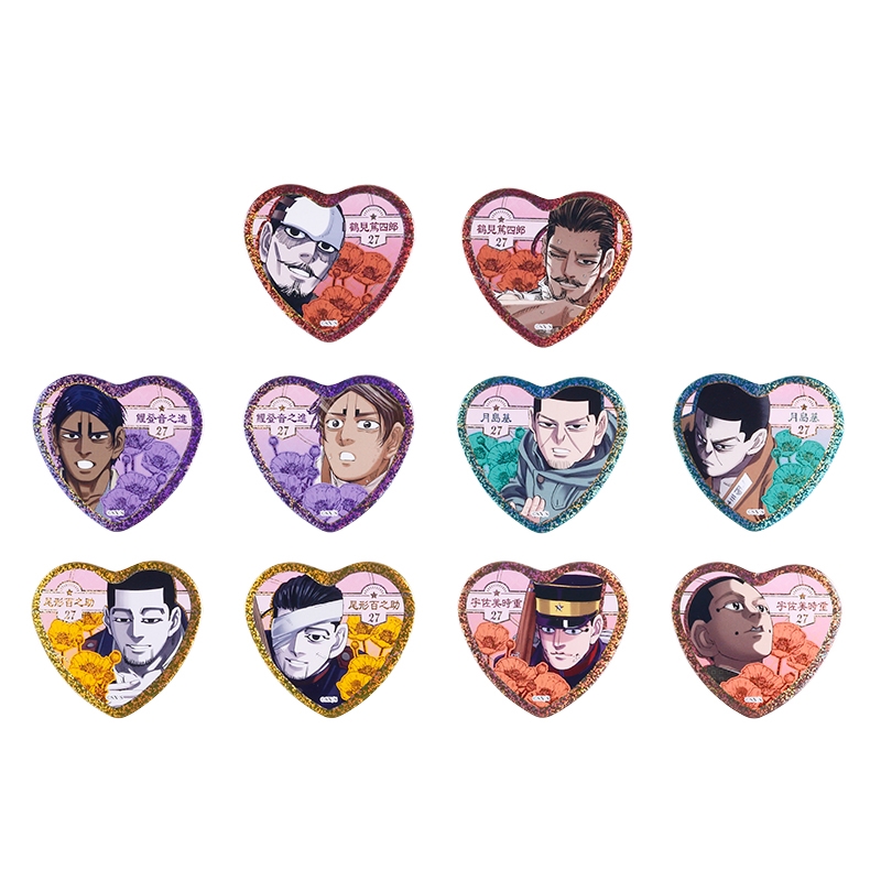 『ゴールデンカムイ』鶴見篤四郎の「愛です」缶バッジ第２弾（全１０種＋シークレット２種）＜ゴールデンカムイ展＞　ＢＢ２