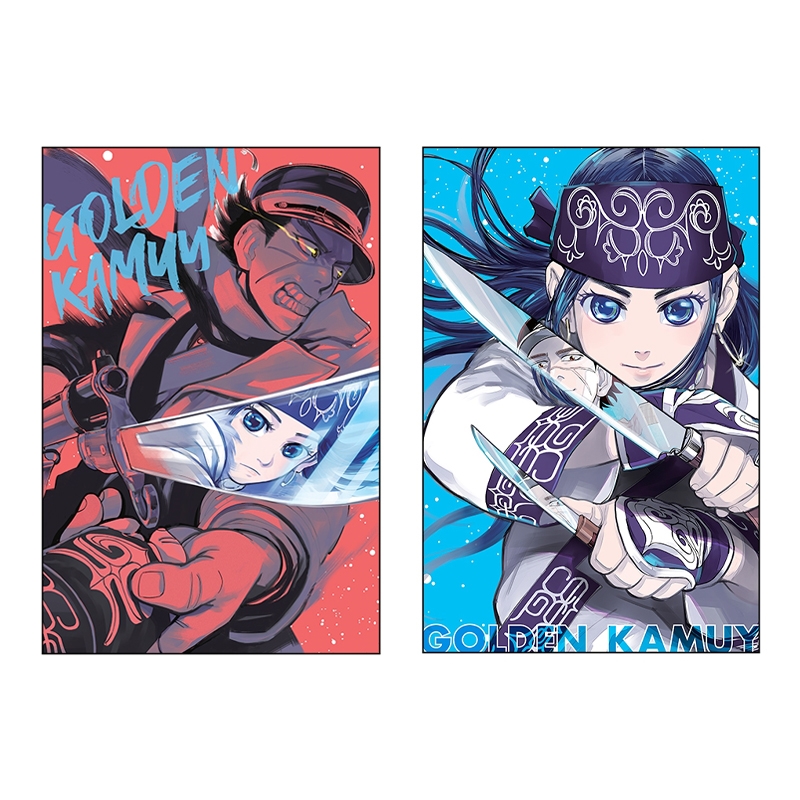 『ゴールデンカムイ』ポストカード２枚セット　杉元＆アシリパ＜ゴールデンカムイ展＞　ＢＢ２