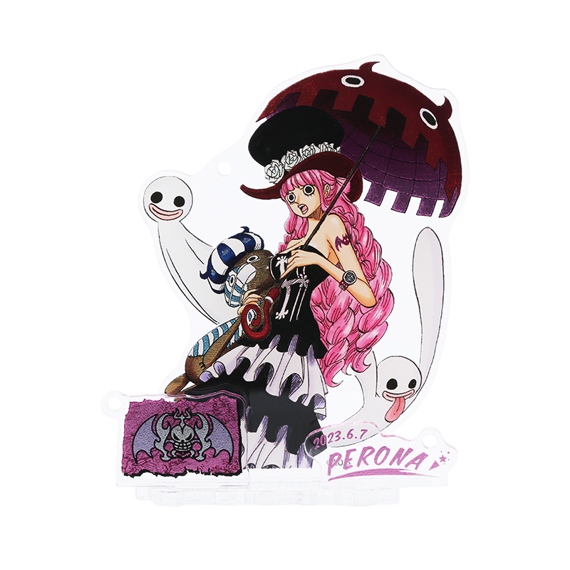 『ＯＮＥ　ＰＩＥＣＥ』バースデイジオラマフィギュア−ｋｉｒａｔ☆−　（箔入りアクリル／ボールチェーン付き）　ペローナ　ＢＣ２