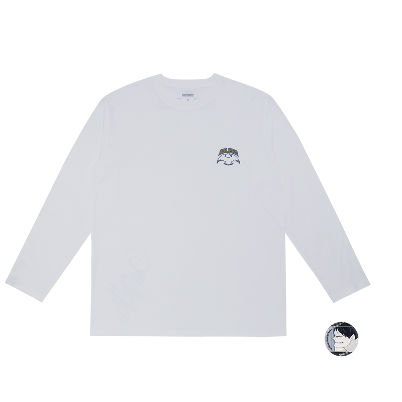 『ハイキュー！！』影山飛雄　ロングＴシャツ［ＡＤ　ＫＡＧＥＹＡＭＡ　２０］　影山飛雄サイズ（ＸＬサイズ相当）　特製缶バッジ１個付き　ＢＣ２