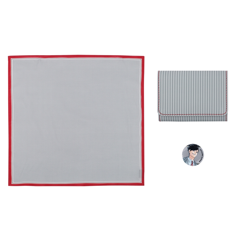 『ハイキュー!!』黒尾鉄朗の「名刺入れ」と「ハンカチ」 特製缶バッジ1個付き BC2