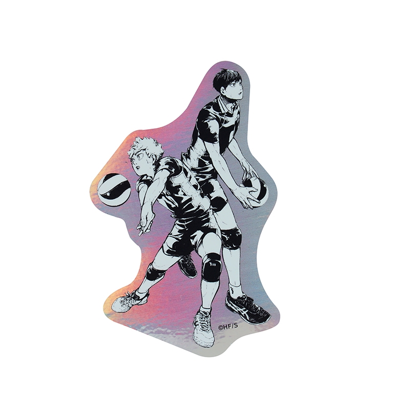 『ハイキュー！！』オーロラシャインステッカー　日向翔陽＆影山飛雄　【仙台観光特使就任記念Ｖｅｒ．】　ＢＣ３