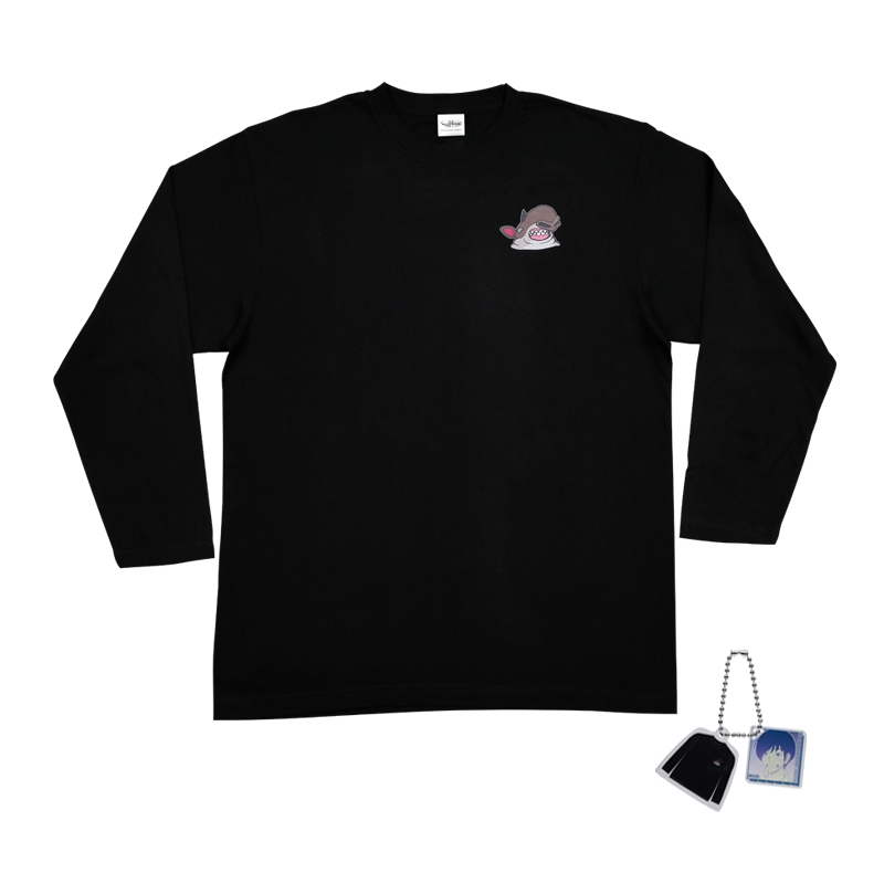 『ワールドトリガー』ロングＴシャツ　フリーサイズ　チャーム付き【荒ぶるアメリカバク】　ＢＤ１