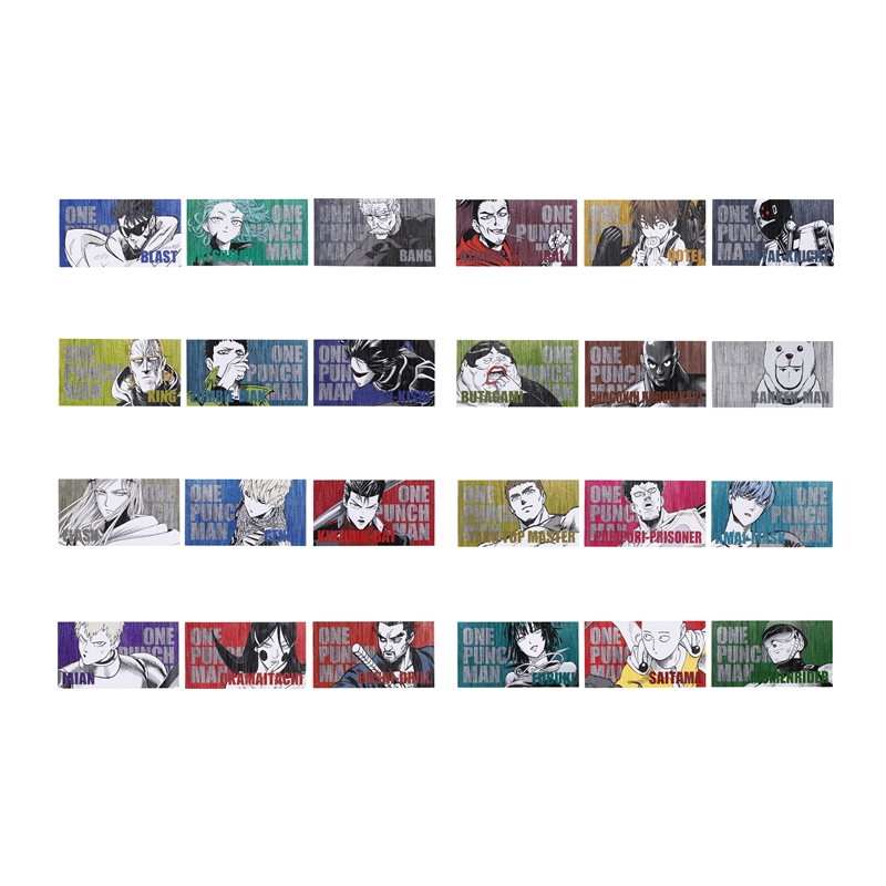 『ワンパンマン』キャラクターズコレクションカード３枚入り　（全８組／ランダム１組入り）　ＢＤ１