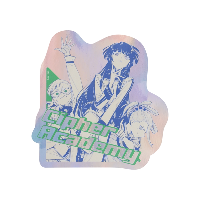 『暗号学園のいろは』オーロラシャインステッカー（１００×１００ｍｍ以内変形サイズ）　ＢＤ１−ＪＮＰＧ