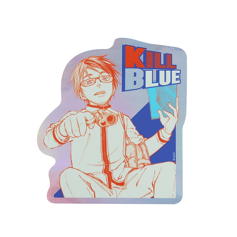 『キルアオ』オーロラシャインステッカー（１００×１００ｍｍ以内変形サイズ）　ＢＤ１−ＪＮＰＧ