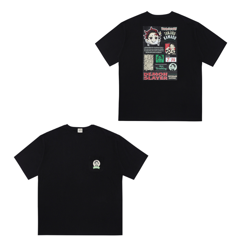 『鬼滅の刃』ポケット付きビッグシルエットＴシャツ　“ＨＥＲＯＥＳ”　竈門炭治郎　ＢＤ３