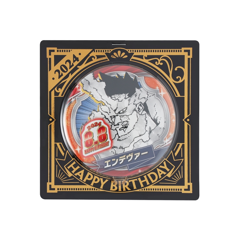 『僕のヒーローアカデミア』バースデイ缶バッジ　エンデヴァー　ＢＤ３