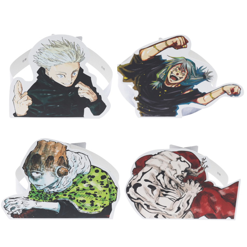 『呪術廻戦』キャラクターおめん４枚セット（五条悟／真人／漏瑚／花御）　「呪術廻戦　呪霊逃走　−渋谷事変−」Ｖｅｒ．　ＢＤ２