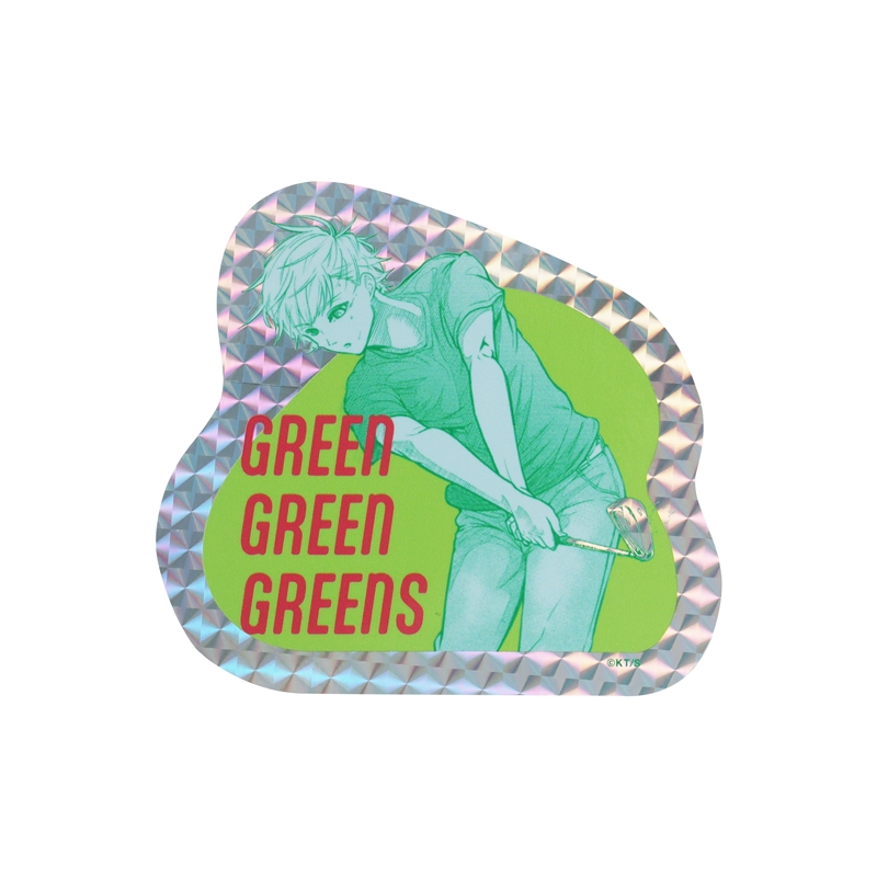 『グリーングリーングリーンズ』オーロラシャインステッカー（１００×１００ｍｍ以内変形サイズ）　ＢＤ３−ＪＮＰＧ