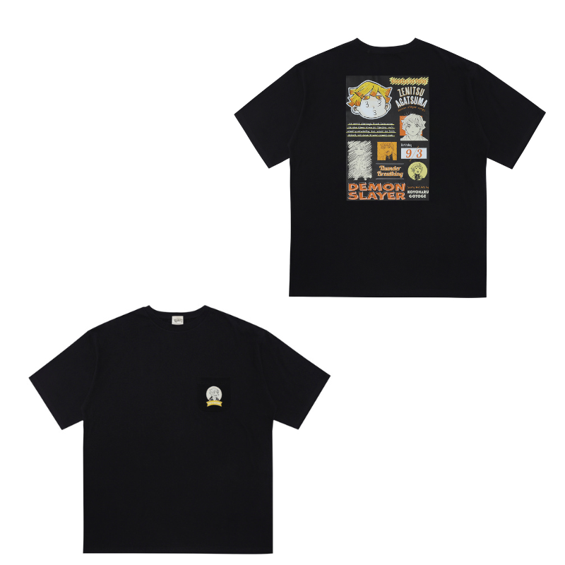 『鬼滅の刃』ポケット付きビッグシルエットＴシャツ　“ＨＥＲＯＥＳ”　我妻善逸　ＢＤ３