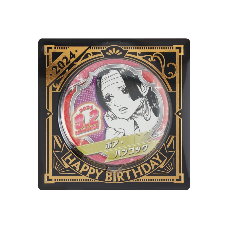 『ＯＮＥ　ＰＩＥＣＥ』バースデイ缶バッジ　ボア・ハンコック　ＢＤ３