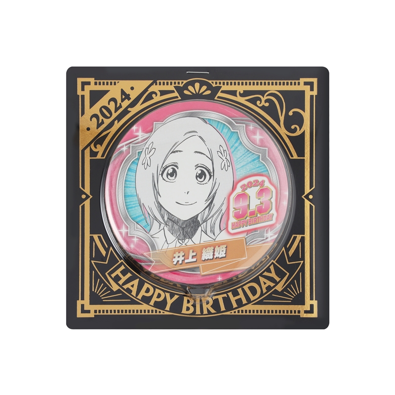 『ＢＬＥＡＣＨ』バースデイ缶バッジ　井上織姫　ＢＤ３