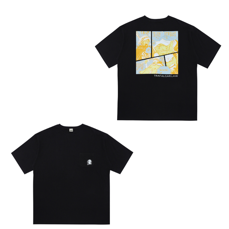 『ＯＮＥ　ＰＩＥＣＥ』ポケット付きビッグシルエットＴシャツ　“ＨＥＲＯＥＳ”　トラファルガー・ロー　ＢＤ４