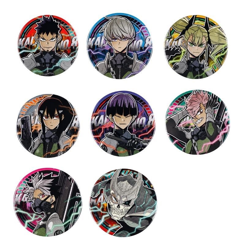 『怪獣８号』コレクション缶バッジ　怪獣８号展描きおろしｖｅｒ．　（全８種／ランダム１種入り）　＜怪獣８号展＞　ＢＤ３