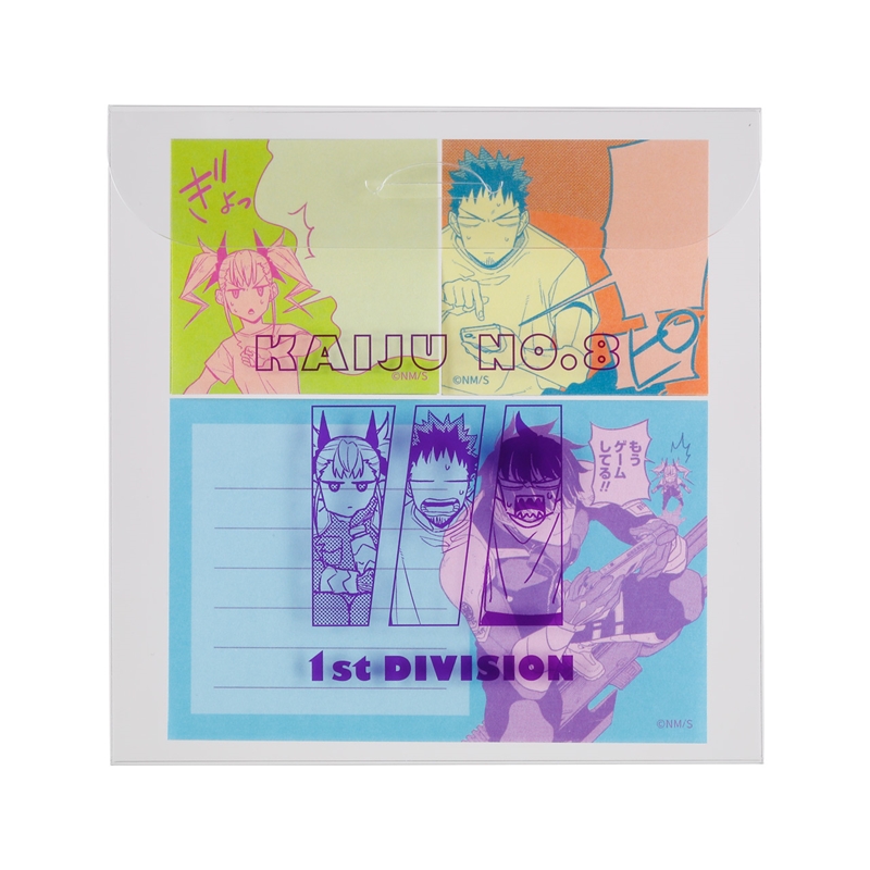 『怪獣８号』第１部隊　ふせん（ＰＥＴケース入り）　＜怪獣８号展＞　ＢＤ３