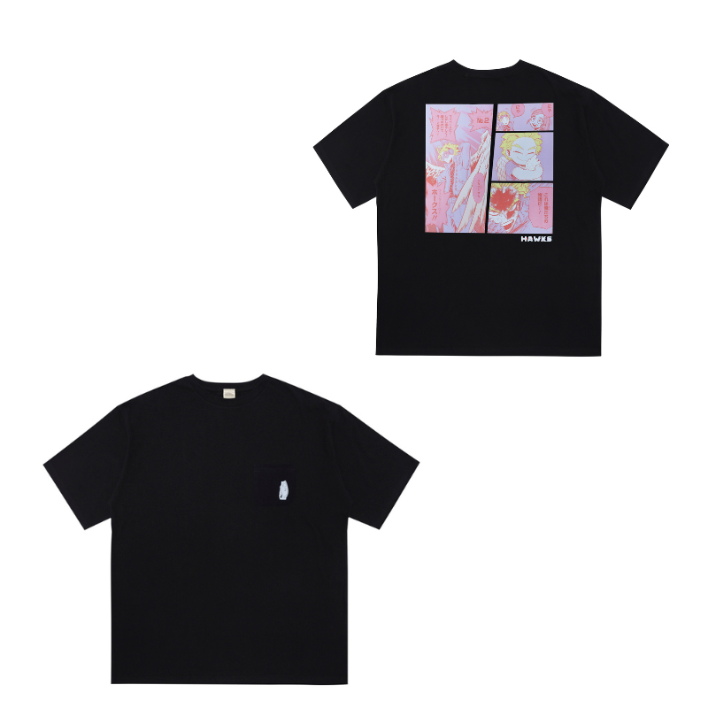 『僕のヒーローアカデミア』ポケット付きビッグシルエットＴシャツ　“ＨＥＲＯＥＳ”　ホークス　ＢＤ４