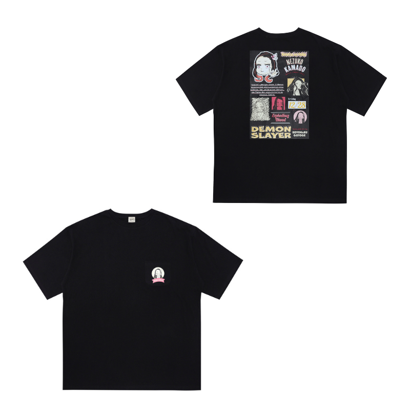 『鬼滅の刃』ポケット付きビッグシルエットＴシャツ　“ＨＥＲＯＥＳ”　竈門禰豆子　ＢＤ４