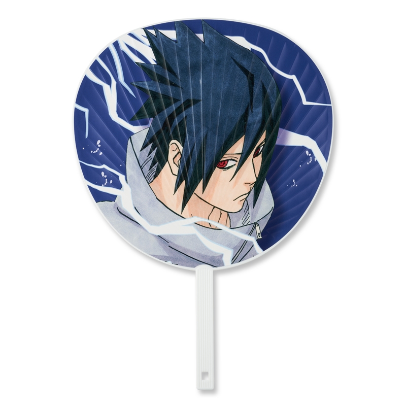 『ＮＡＲＵＴＯ−ナルト−』こっそり応援…！　忍うちわ（変わり身ケース付き）　うちはサスケ　ＢＤ４