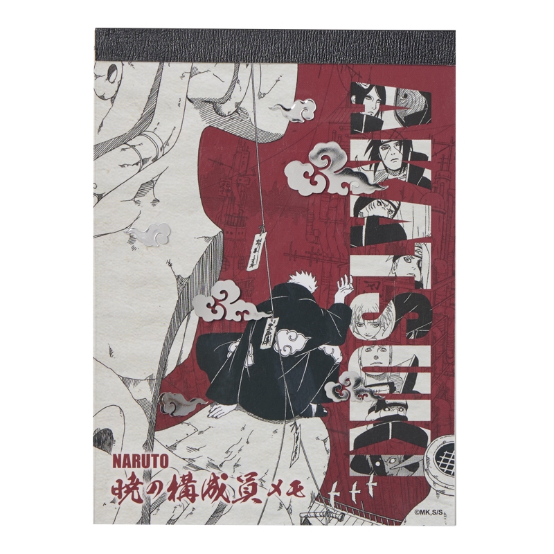 『ＮＡＲＵＴＯ−ナルト−』暁の構成員メモ　ブロマイド付き　ＢＤ４