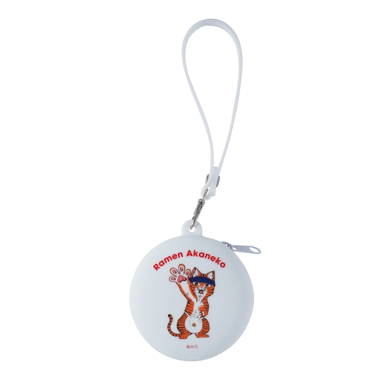 『ラーメン赤猫』ストラップ付きシリコンポーチ BD4−JS