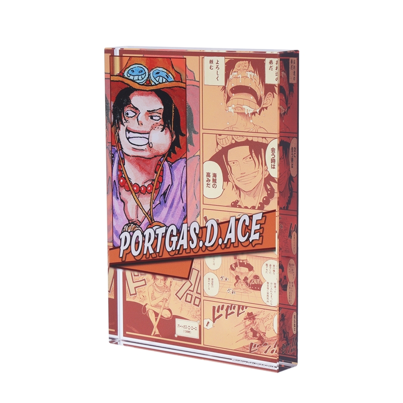 『ＯＮＥ　ＰＩＥＣＥ』アクリルブロック　“ＨＥＲＯＥＳ”　ポートガス・Ｄ・エース　ＢＥ１