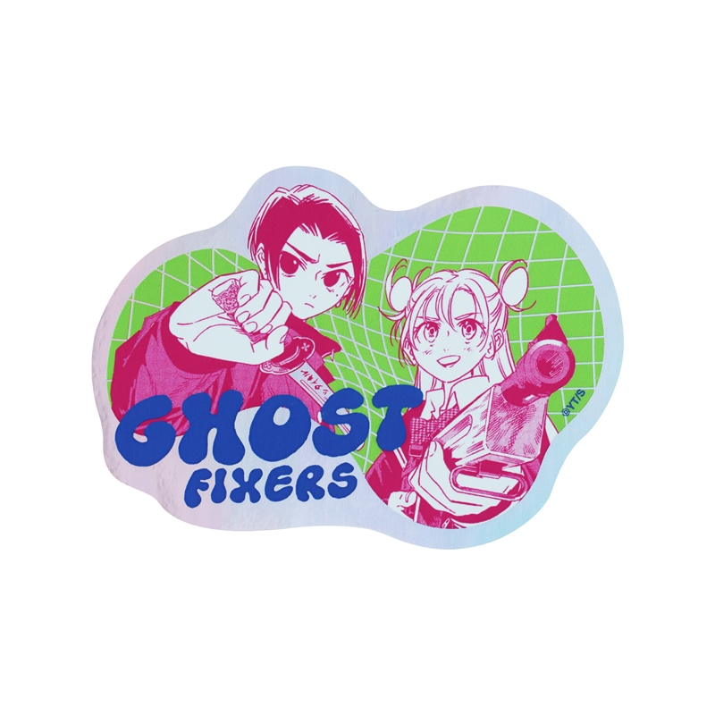 『ゴーストフィクサーズ』オーロラシャインステッカー（１００×１００ｍｍ以内変形サイズ）　ＢＤ４−ＪＮＰＧ