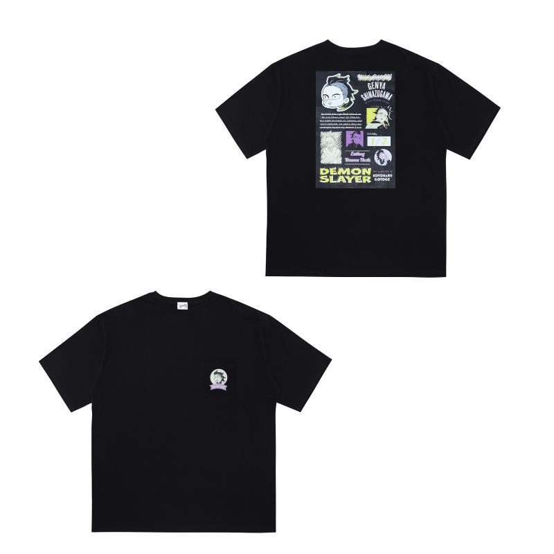 『鬼滅の刃』ポケット付きビッグシルエットＴシャツ　“ＨＥＲＯＥＳ”　不死川玄弥　ＢＥ１