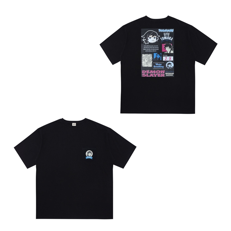 『鬼滅の刃』ポケット付きビッグシルエットＴシャツ　“ＨＥＲＯＥＳ”　冨岡義勇　ＢＥ１