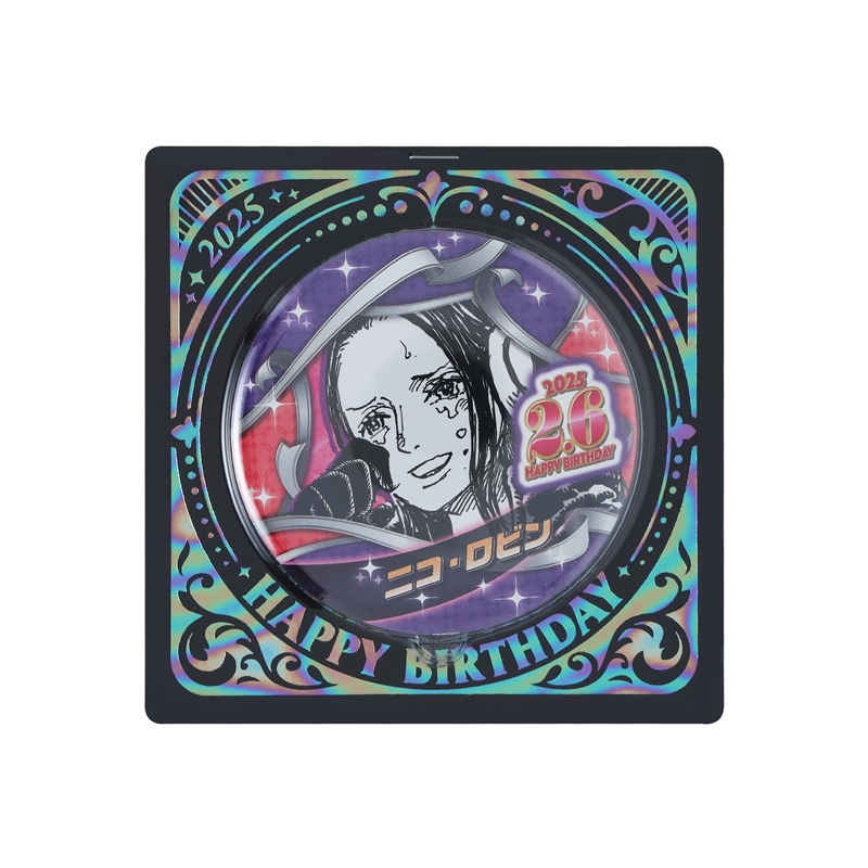 『ＯＮＥ　ＰＩＥＣＥ』バースデイ缶バッジ　ニコ・ロビン　ＢＥ１