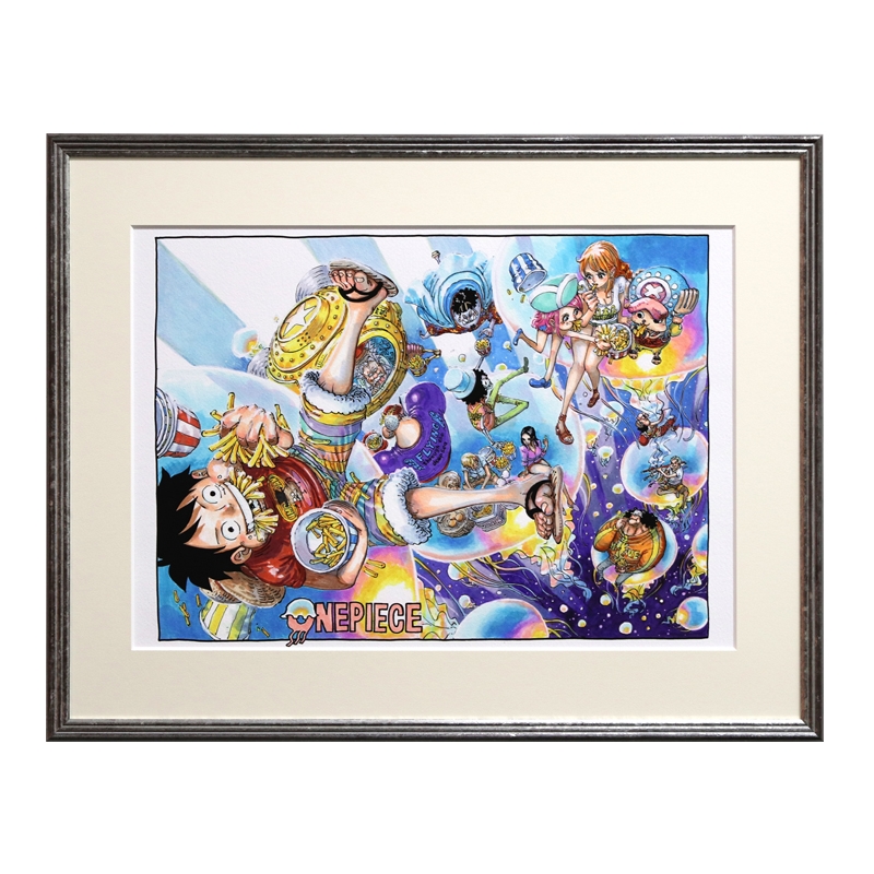 『ＯＮＥ　ＰＩＥＣＥ』額装高精細複製原画　ＢＤ４−ＪＦ