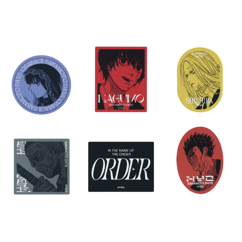 『ＳＡＫＡＭＯＴＯ　ＤＡＹＳ』ステッカー６枚セット　ＯＲＤＥＲ　ＢＥ１