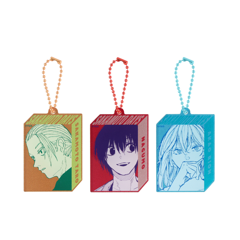 『ＳＡＫＡＭＯＴＯ　ＤＡＹＳ』メタリックアクリルキーホルダー３個セット　坂本太郎／南雲／赤尾リオン　ＢＥ１